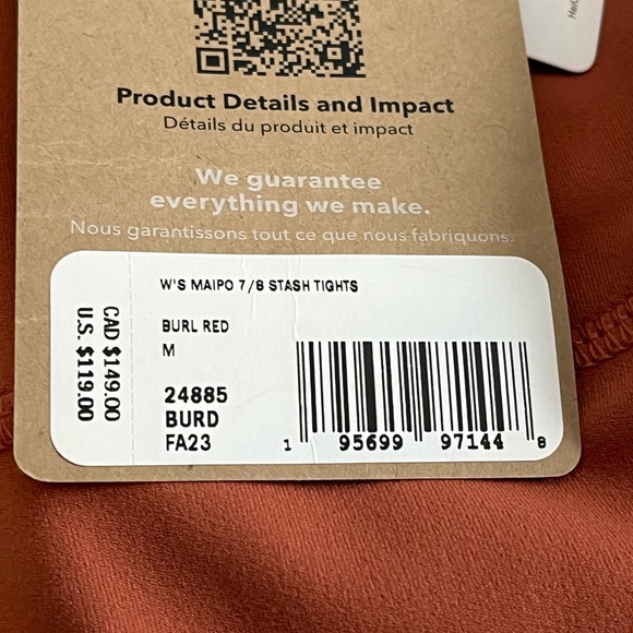 NEW! Patagonia Women’s 7/8 Stash Tights! Perfect for Fall and Halloween! - Picture 5 of 9